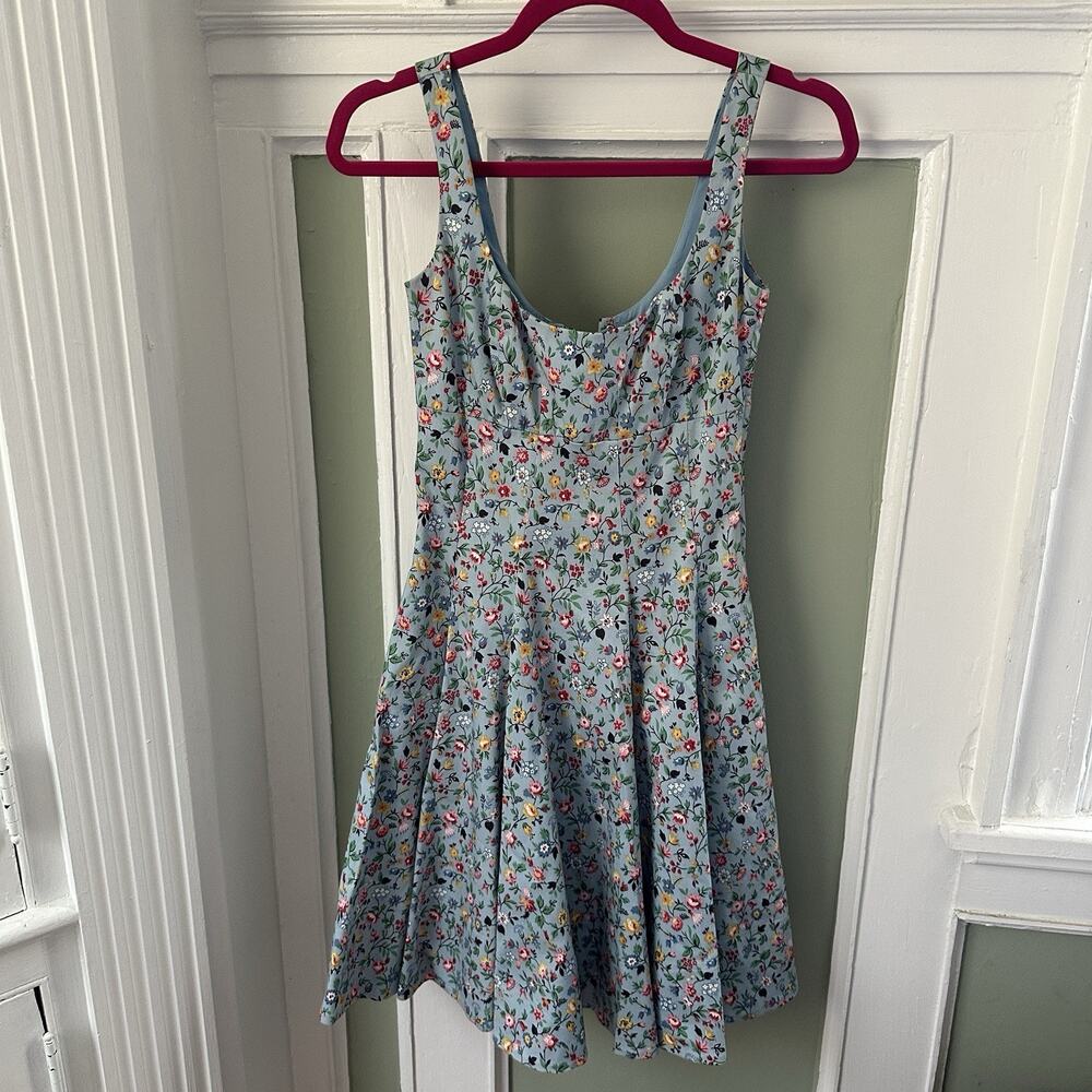 Vintage USA Betsey Johnson Flower Garden Corset Skater Dress Size 0